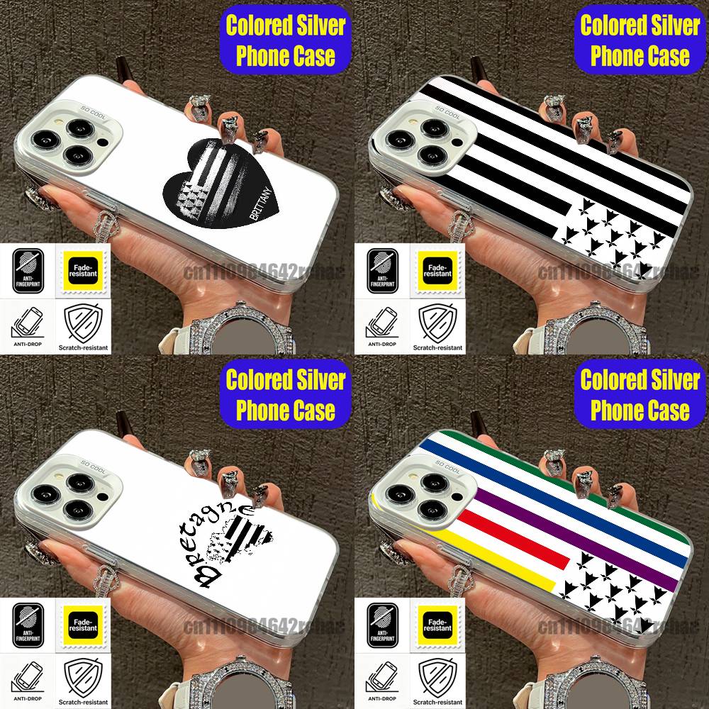 Phone Accessories Logo - For Bretagne Brittany France Region Flag