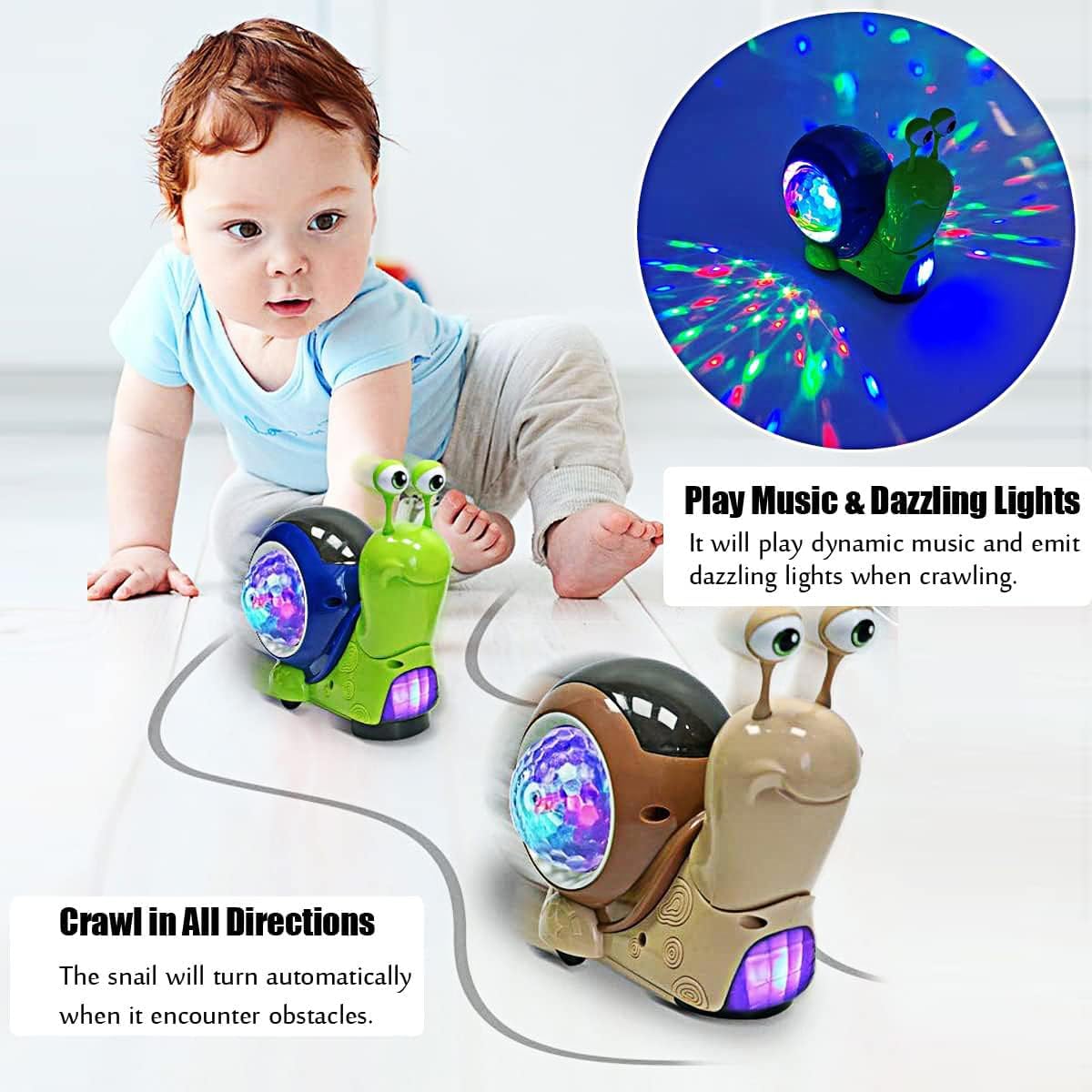 Crawling Snail Baby Toy Walkin - огляд і ціна Phone Accessories Baby