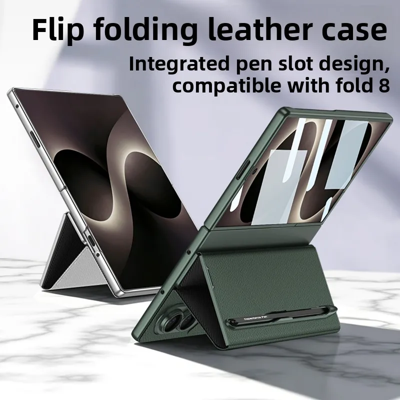 Luxury Business Flip Pen Slot  - огляд і ціна Tempered Glass Screen