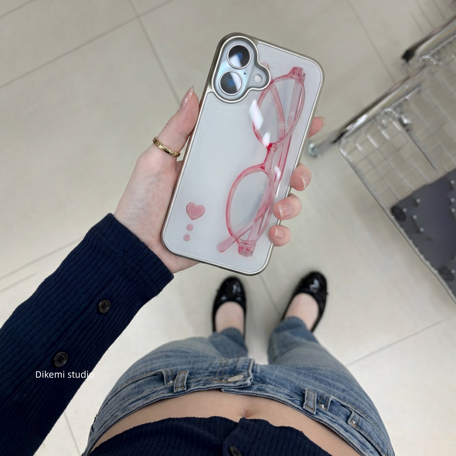 Korean ins Girl Heart Pink Gla - огляд і ціна Phone Accessories For Girls