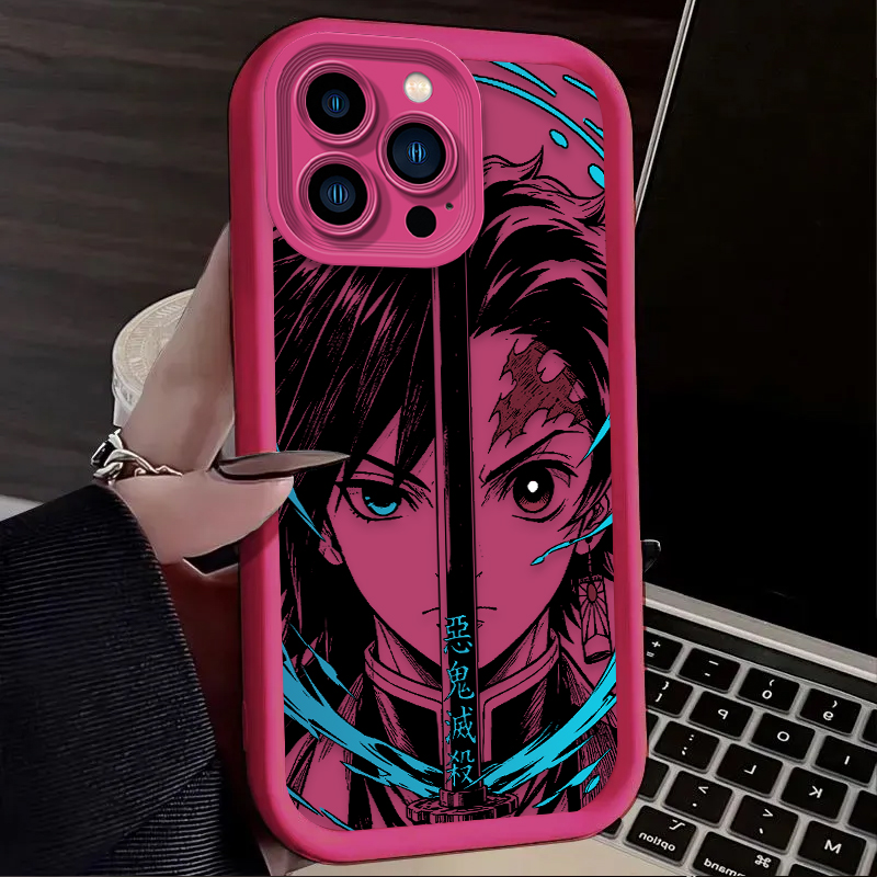 Demon Slayer Split Half Face A - огляд і ціна Phone Accessories Logo