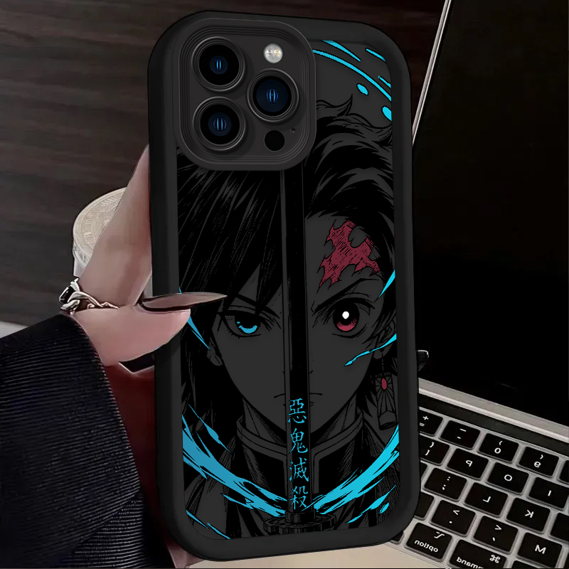 Demon Slayer Split Half Face A - огляд і ціна Phone Accessories Logo