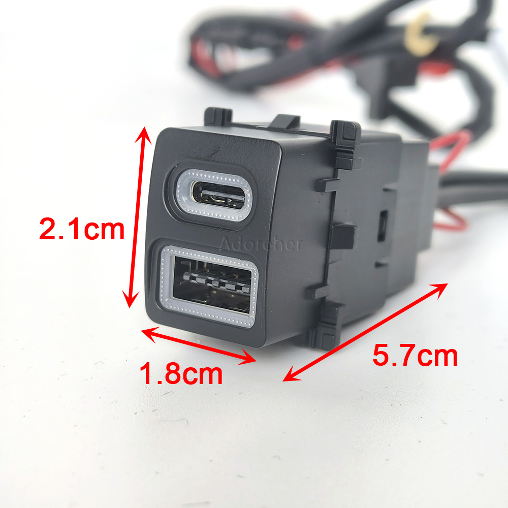 Modified Car USB QC3.0 Type-C  - огляд і ціна Phone Accessories Types